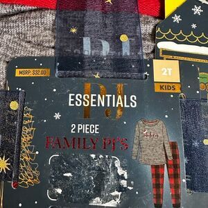 PJ Essentials Kids Gray Pajama Set 2T